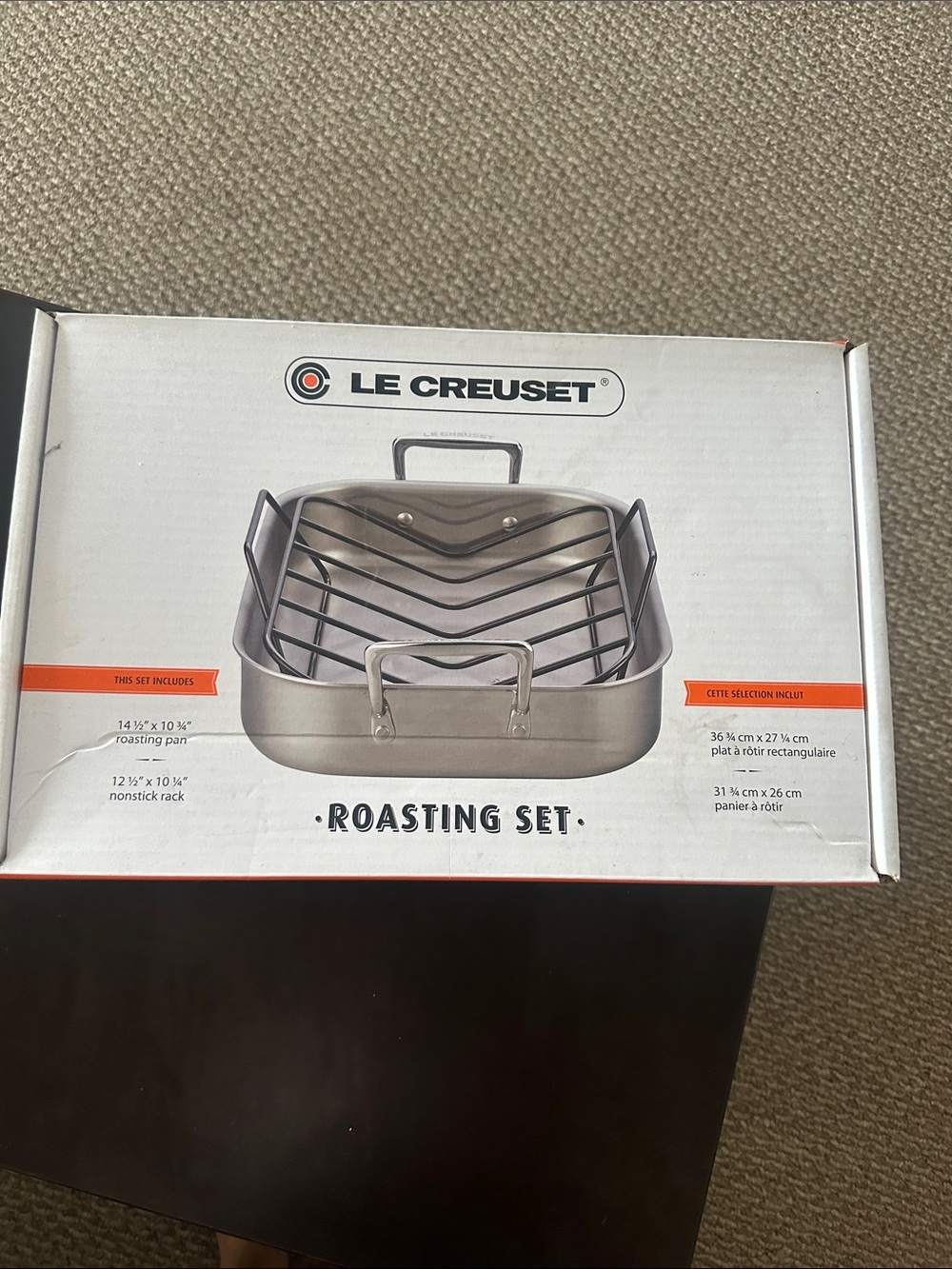 NWT Le Creuset Stainless Roasting Set